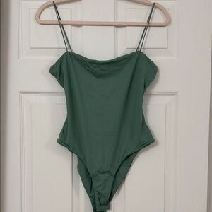 SHEIN Sage green One-Piece Bodysuit